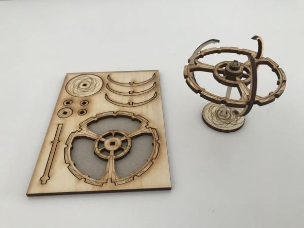 Deep Space 9 "DS9"- micro universe laser cut modell